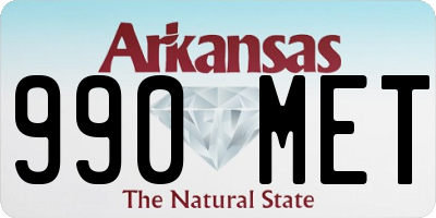 AR license plate 990MET