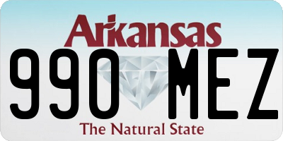 AR license plate 990MEZ