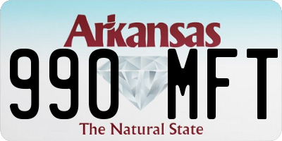 AR license plate 990MFT