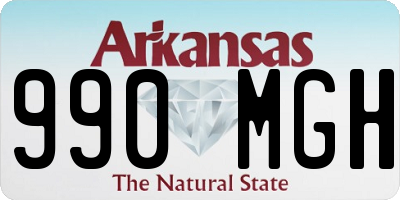 AR license plate 990MGH