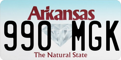 AR license plate 990MGK