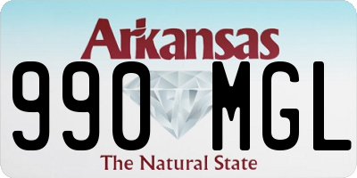 AR license plate 990MGL