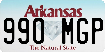 AR license plate 990MGP