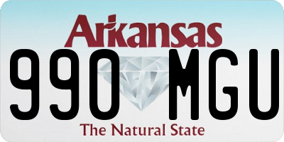 AR license plate 990MGU