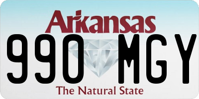AR license plate 990MGY