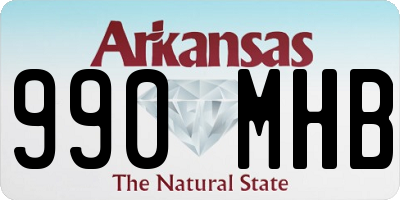 AR license plate 990MHB