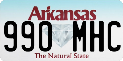 AR license plate 990MHC