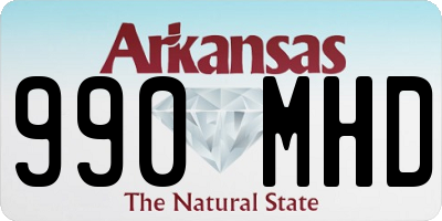 AR license plate 990MHD