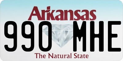 AR license plate 990MHE