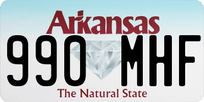 AR license plate 990MHF