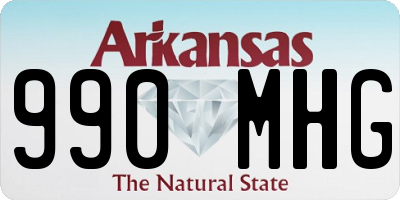 AR license plate 990MHG