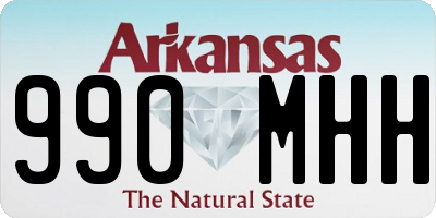AR license plate 990MHH
