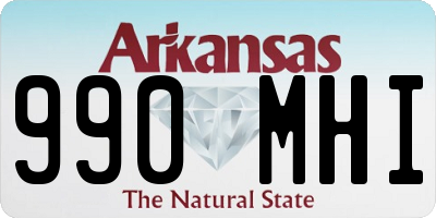 AR license plate 990MHI