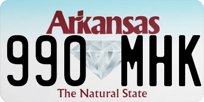 AR license plate 990MHK