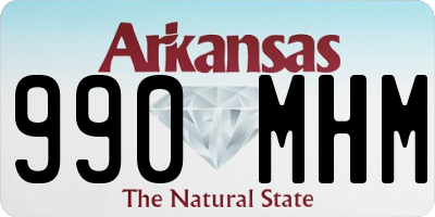 AR license plate 990MHM