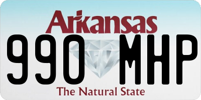 AR license plate 990MHP