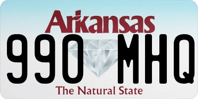 AR license plate 990MHQ