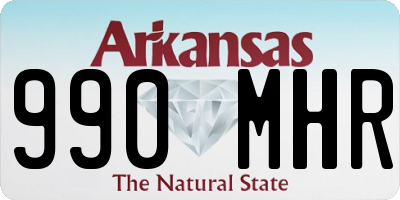 AR license plate 990MHR