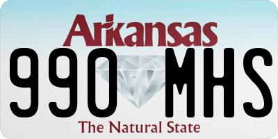 AR license plate 990MHS