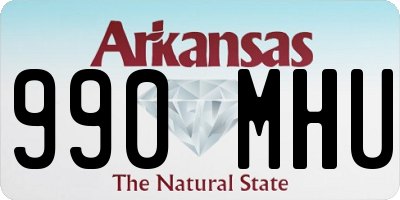 AR license plate 990MHU
