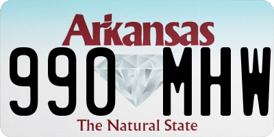 AR license plate 990MHW