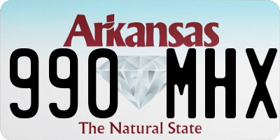 AR license plate 990MHX