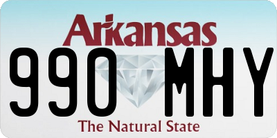 AR license plate 990MHY