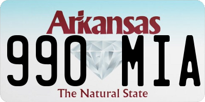 AR license plate 990MIA