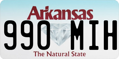 AR license plate 990MIH