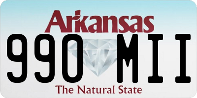 AR license plate 990MII