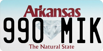 AR license plate 990MIK