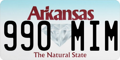 AR license plate 990MIM