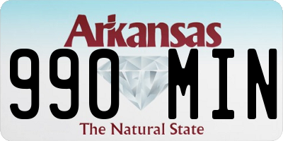 AR license plate 990MIN