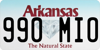 AR license plate 990MIO