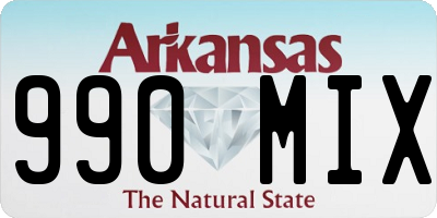 AR license plate 990MIX