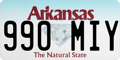 AR license plate 990MIY