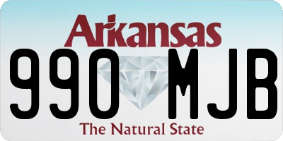 AR license plate 990MJB