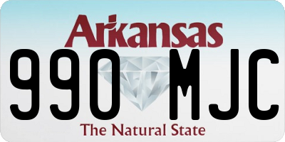 AR license plate 990MJC