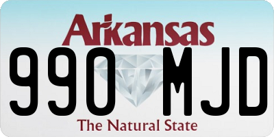AR license plate 990MJD