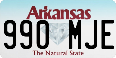 AR license plate 990MJE