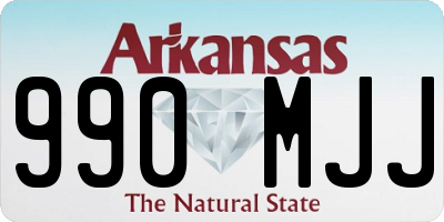 AR license plate 990MJJ