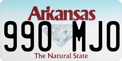 AR license plate 990MJO