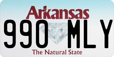 AR license plate 990MLY