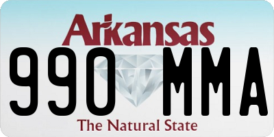 AR license plate 990MMA