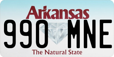 AR license plate 990MNE