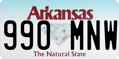 AR license plate 990MNW