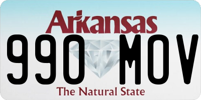 AR license plate 990MOV