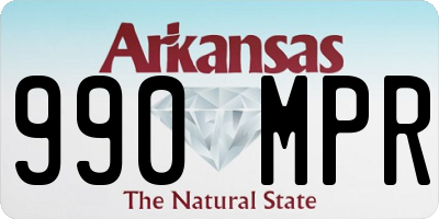 AR license plate 990MPR