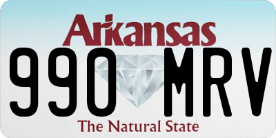 AR license plate 990MRV