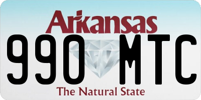 AR license plate 990MTC